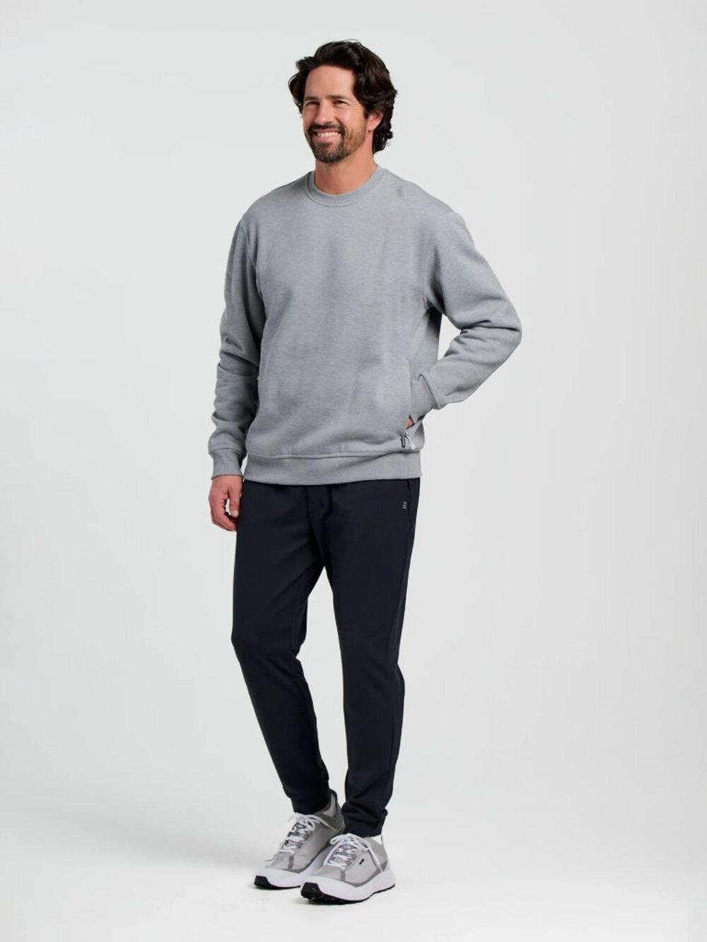 Free Fly Men's Bamboo Northcoast Fleece Crew Pullover Gray Size Medium/Large NWT - Picture 3 of 14